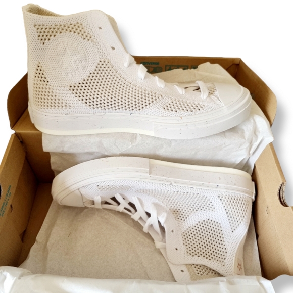 Converse Chuck 70 High Redux in White/natural Ivory/cyber Mango - Picture 6 of 12